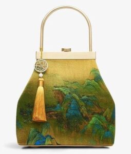 Túi xách kiss-lock “Thiên Sơn Vân Hải” – New Chinese Vintage (Phiên bản Xanh Ngọc Sơn Thủy)